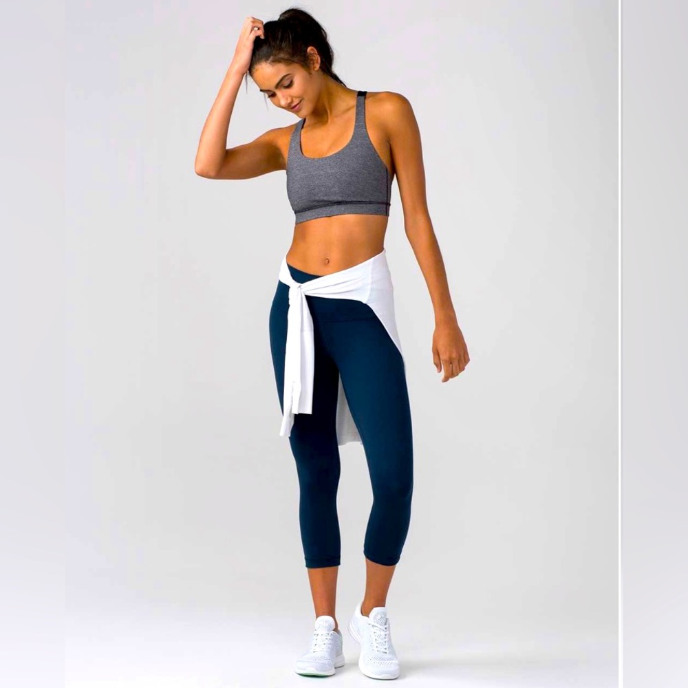 Lululemon Wunder Under Crop (Hi-Rise) (Full-On Luxtreme 21") Jaded 8 BNWT